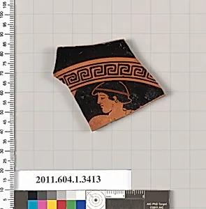 Terracotta fragment of a kylix (drinking cup)