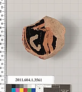 Terracotta fragment of a kylix (drinking cup)