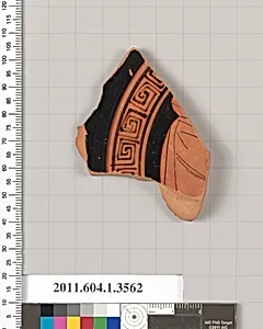 Terracotta fragment of a kylix (drinking cup)
