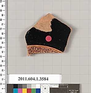 Terracotta fragment of a kylix (drinking cup)