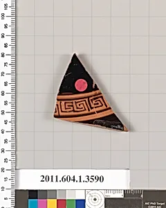 Terracotta fragment of a kylix (drinking cup)