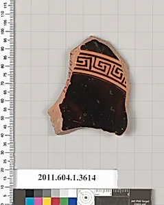 Terracotta fragment of a kylix (drinking cup)