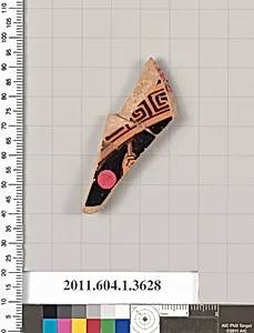 Terracotta fragment of a kylix (drinking cup)