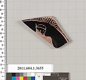 Terracotta fragment of a kylix (drinking cup)