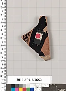 Terracotta fragment of a kylix (drinking cup)