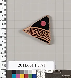 Terracotta fragment of a kylix (drinking cup)