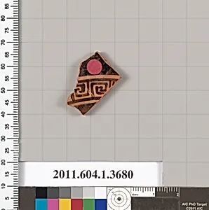 Terracotta fragment of a kylix (drinking cup)