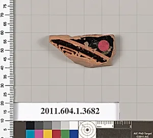 Terracotta fragment of a kylix (drinking cup)