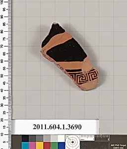 Terracotta fragment of a kylix (drinking cup)