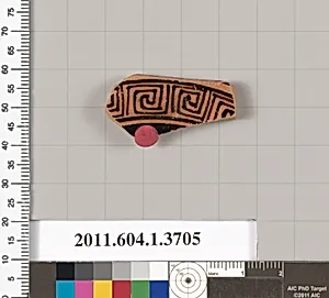 Terracotta fragment of a kylix (drinking cup)