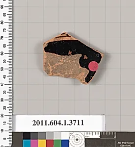 Terracotta fragment of a kylix (drinking cup)
