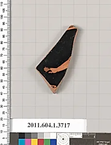 Terracotta fragment of a kylix (drinking cup)