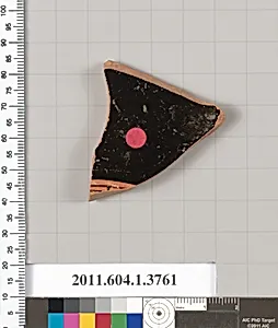 Terracotta fragment of a kylix (drinking cup)