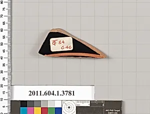 Terracotta fragment of a kylix (drinking cup)