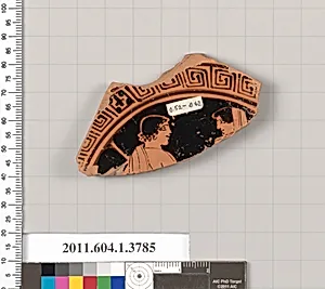 Terracotta fragment of a kylix (drinking cup)