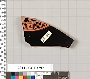 Terracotta fragment of a kylix (drinking cup)