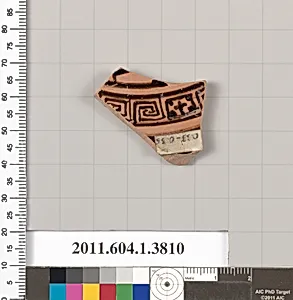 Terracotta fragment of a kylix (drinking cup)