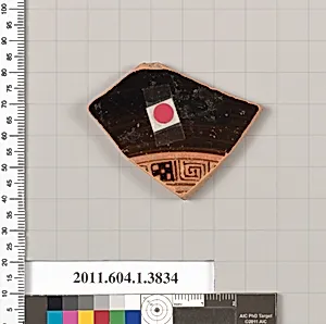 Terracotta fragment of a kylix (drinking cup)