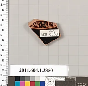 Terracotta fragment of a kylix (drinking cup)