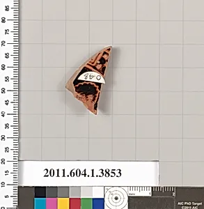Terracotta fragment of a kylix (drinking cup)