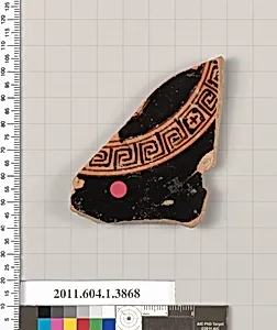 Terracotta fragment of a kylix (drinking cup)
