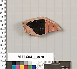 Terracotta fragment of a kylix (drinking cup)