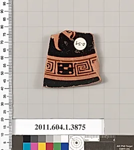 Terracotta fragment of a kylix (drinking cup)