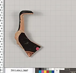 Terracotta fragment of a kylix (drinking cup)