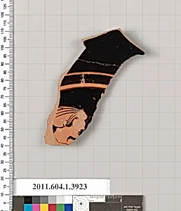 Terracotta fragment of a kylix (drinking cup)