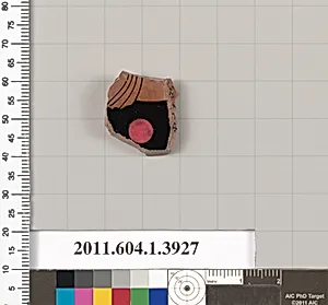 Terracotta fragment of a kylix (drinking cup)