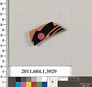 Terracotta fragment of a kylix (drinking cup)