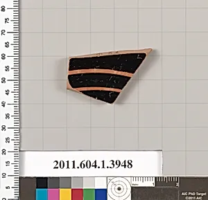 Terracotta fragment of a kylix (drinking cup)