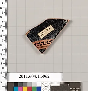 Terracotta fragment of a kylix (drinking cup)