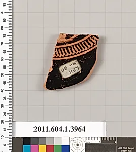 Terracotta fragment of a kylix (drinking cup)