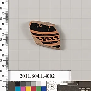 Terracotta fragment of a kylix (drinking cup)