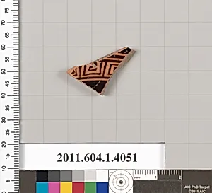 Terracotta fragment of a kylix (drinking cup)