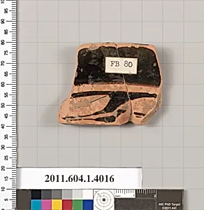 Terracotta fragment of a kylix (drinking cup)
