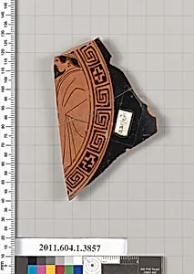 Terracotta fragment of a kylix (drinking cup)