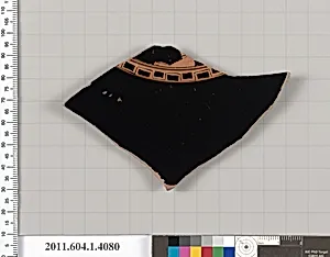 Terracotta fragment of a kylix (drinking cup)