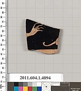 Terracotta fragment of a kylix (drinking cup)