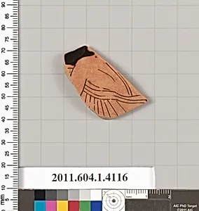 Terracotta fragment of a kylix (drinking cup)