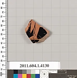 Terracotta fragment of a kylix (drinking cup)