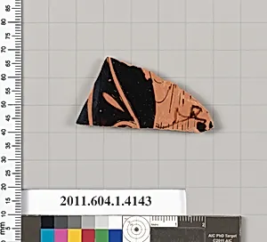 Terracotta fragment of a kylix (drinking cup)