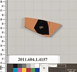 Terracotta fragment of a kylix (drinking cup)