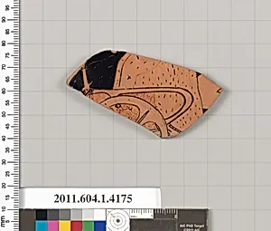 Terracotta fragment of a kylix (drinking cup)