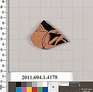 Terracotta fragment of a kylix (drinking cup)