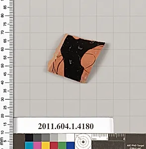 Terracotta fragment of a kylix (drinking cup)