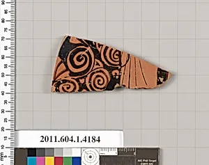 Terracotta fragment of a kylix (drinking cup)