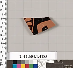 Terracotta fragment of a kylix (drinking cup)