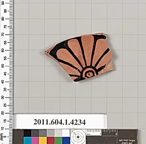Terracotta fragment of a kylix (drinking cup)